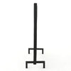 Fireplace Screen, Overlapping Circles w Mesh, 41x31 Matte Black Frame