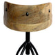 Pia 30-35 Inch Industrial Style Adjustable Swivel Bar Stool With Backrest By The Urban Port